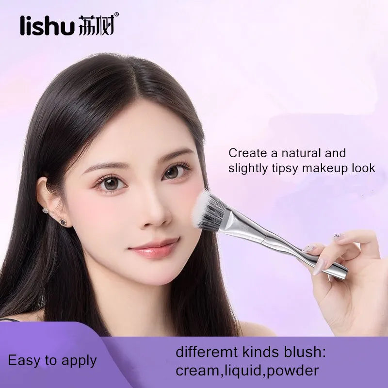 Lishu Set Pennello e Puff per Blush