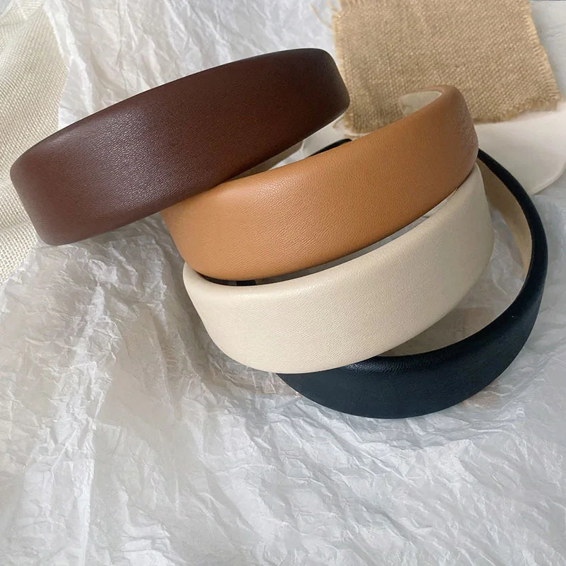 Cerchietto Spesso in Finta Pelle