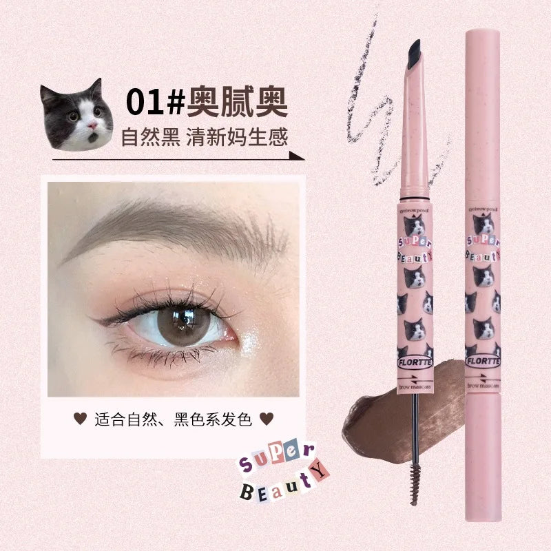 FLORTTE Eyebrow Pencil Brow Mascara 2.8g