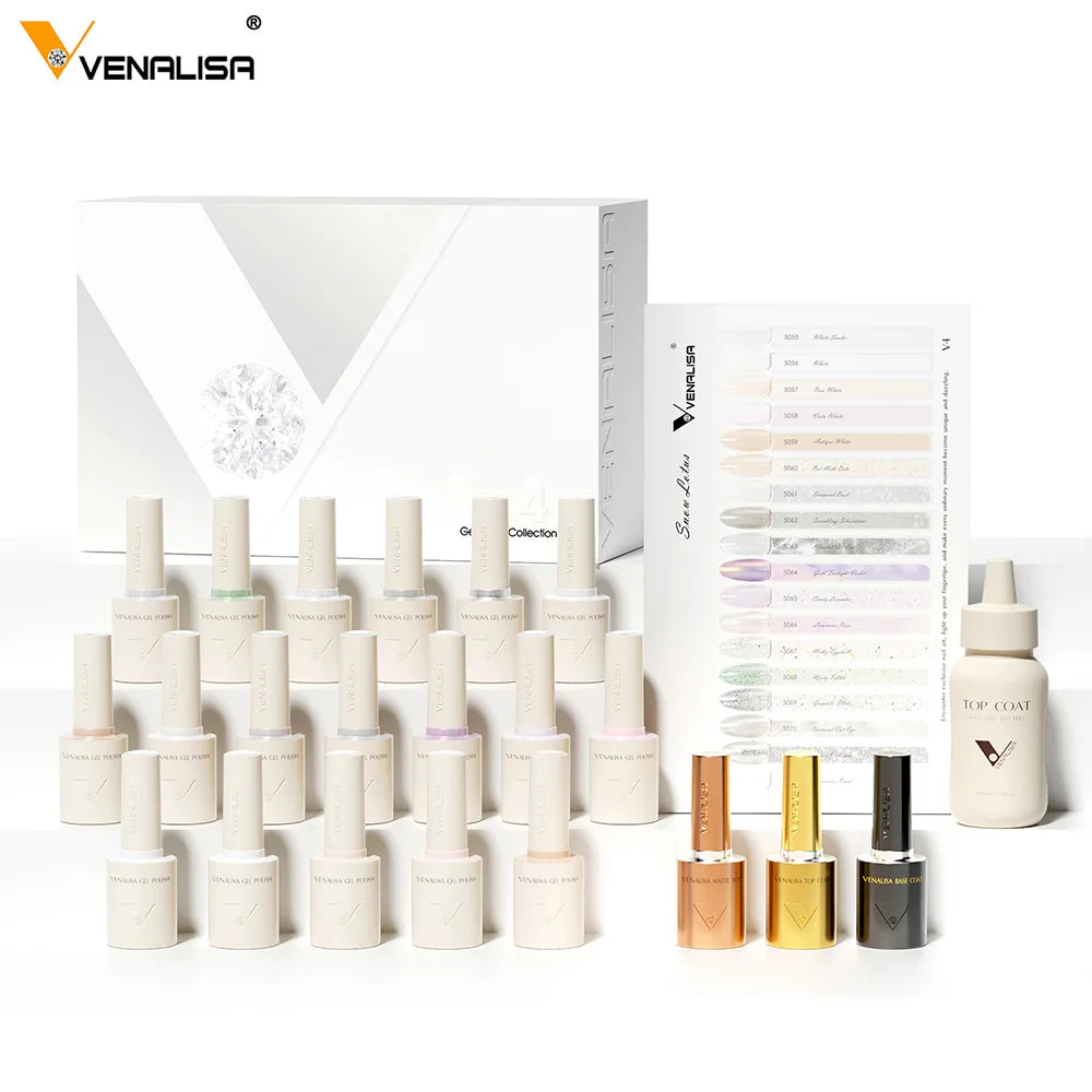 Venalisa VIP Nail Gel Polish Set – 10ml Bottles, Vegan, HEMA/TPO Free