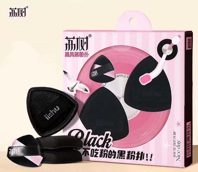 Lishu Set 3 Puff Make-up Neri
