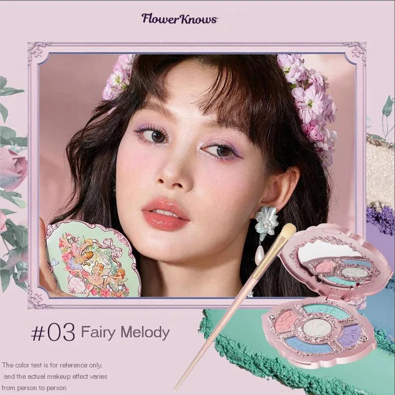 Flower Knows Midsummer Fairytales Embossed Five-Color Makeup Palette 5g