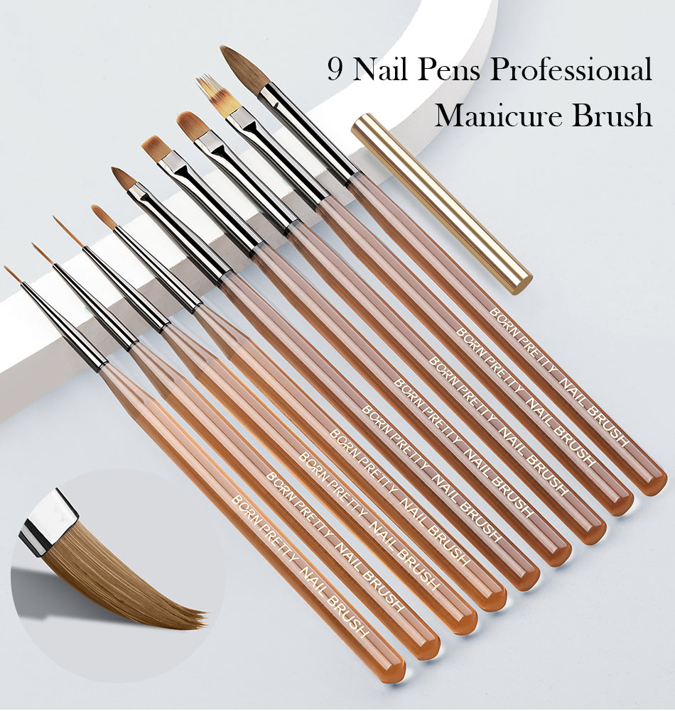 Born Pretty Nail Art Brush – Pennello per Decorazioni Unghie (1 Pezzo)