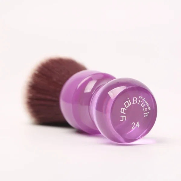 Pennello da Rasatura 24mm – Manico Viola & Nodo Sintetico "Mink"