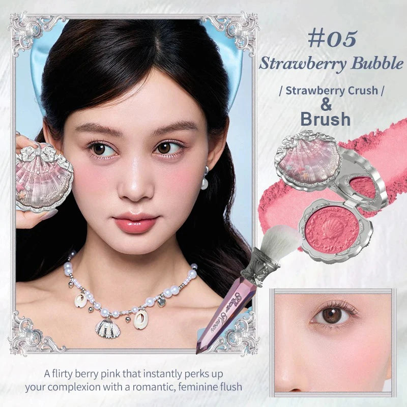 Flower Knows Shell's Jewel Silk Satin Blush 5g