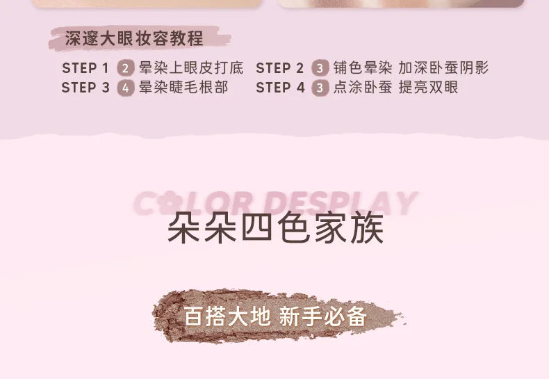 Judydoll Four Colour Eyeshadow – Palette Occhi 4 Toni 5.3g