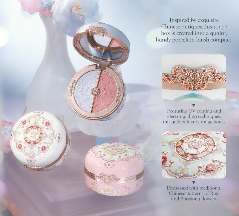 Flower Knows Butterfly Cloud Collar Rouge Box Highlighting & Blush Duo Powder 6g