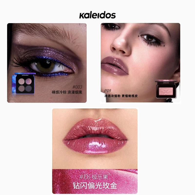 Kaleidos All In One Makeup Set – Lipgloss, Blush & Eyeshadow Palette