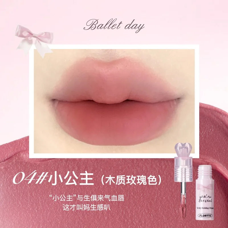 FLORTTE Little Bow Collection – Lipstick & Lip Cream Gift Set