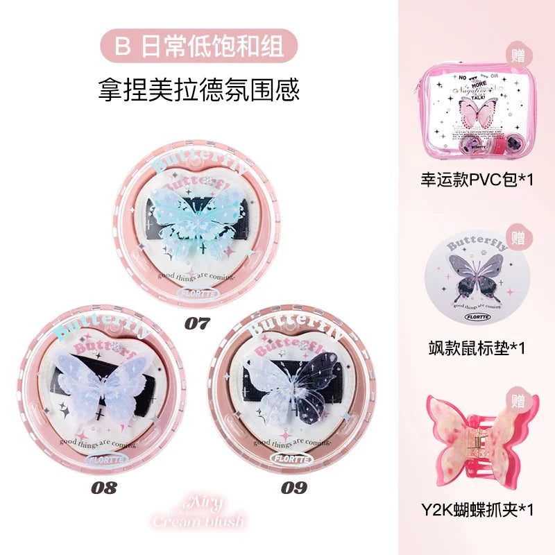 FLORTTE Butterfly Blush Set 6 Pezzi