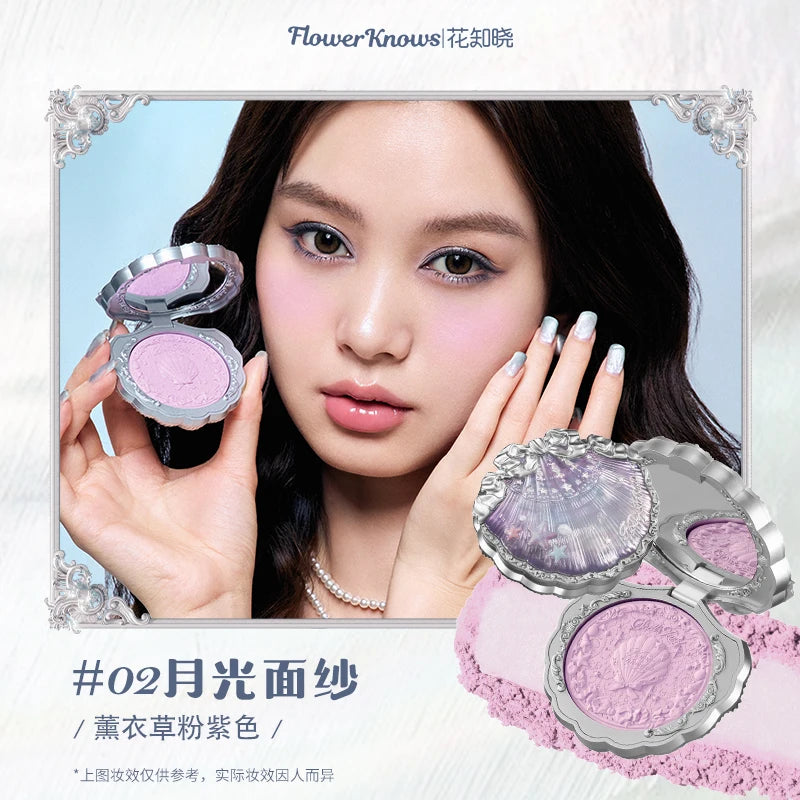 Flower Knows Shell's Jewel Silk Satin Blush 5g