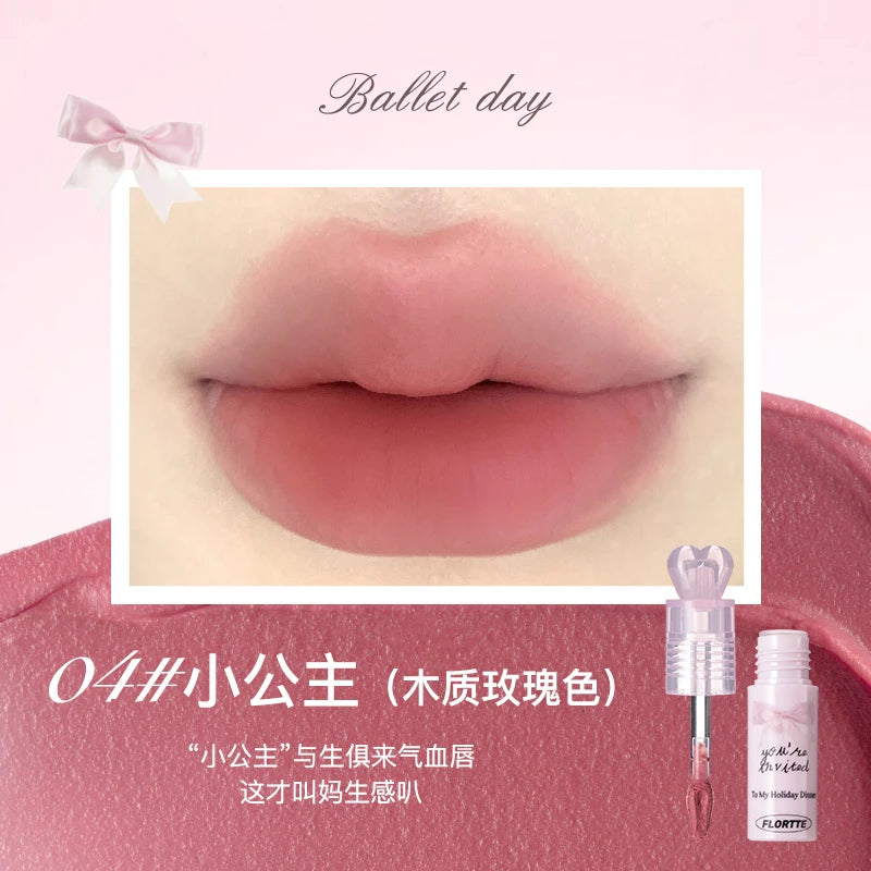 FLORTTE Little Bow Collection Creamy Matte Lip Cream 2.2g