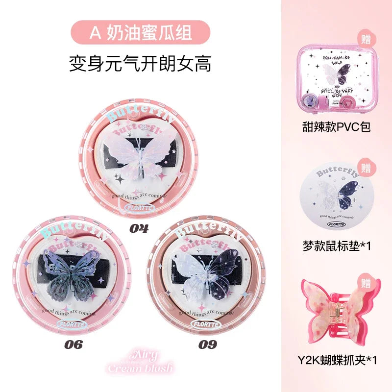 FLORTTE Butterfly Blush Set 6 Pezzi