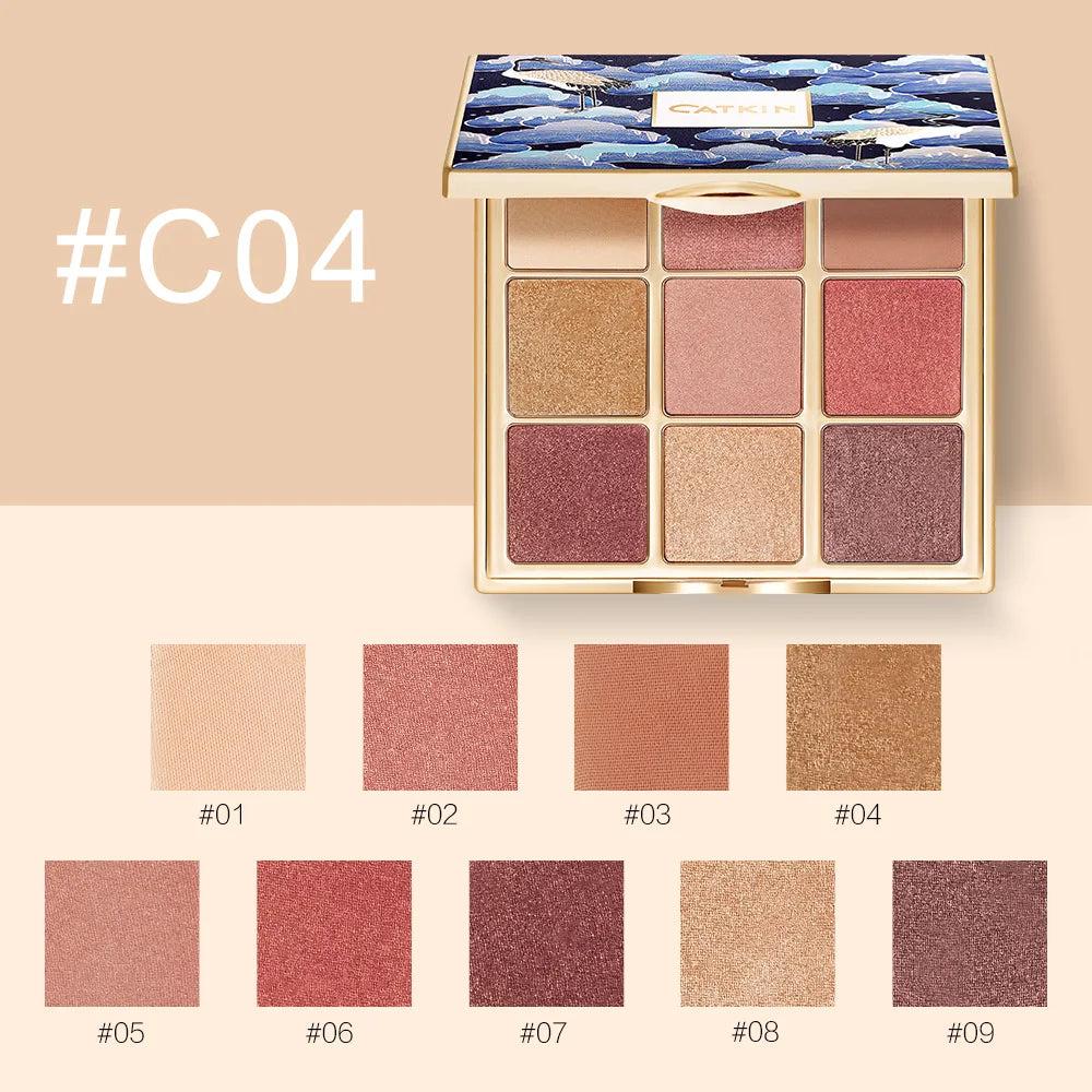 Catkin Seasonal Matte Shimmer Eyeshadow Palette 1.6g*9