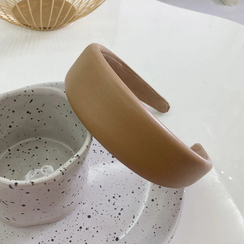 Cerchietto Spesso in Finta Pelle