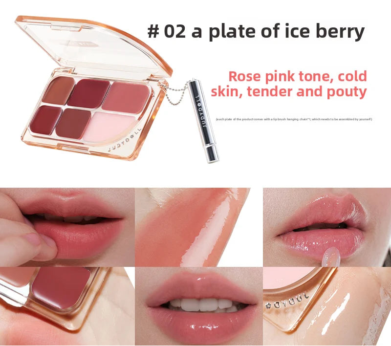 Judydoll Six Color Lipstick Palette – Palette Labbra Multiuso 9g
