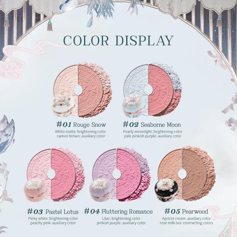 Flower Knows Butterfly Cloud Collar Rouge Box Highlighting & Blush Duo Powder 6g