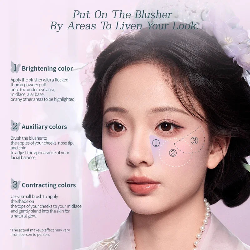 Flower Knows Butterfly Cloud Collar Rouge Box Highlighting & Blush Duo Powder 6g