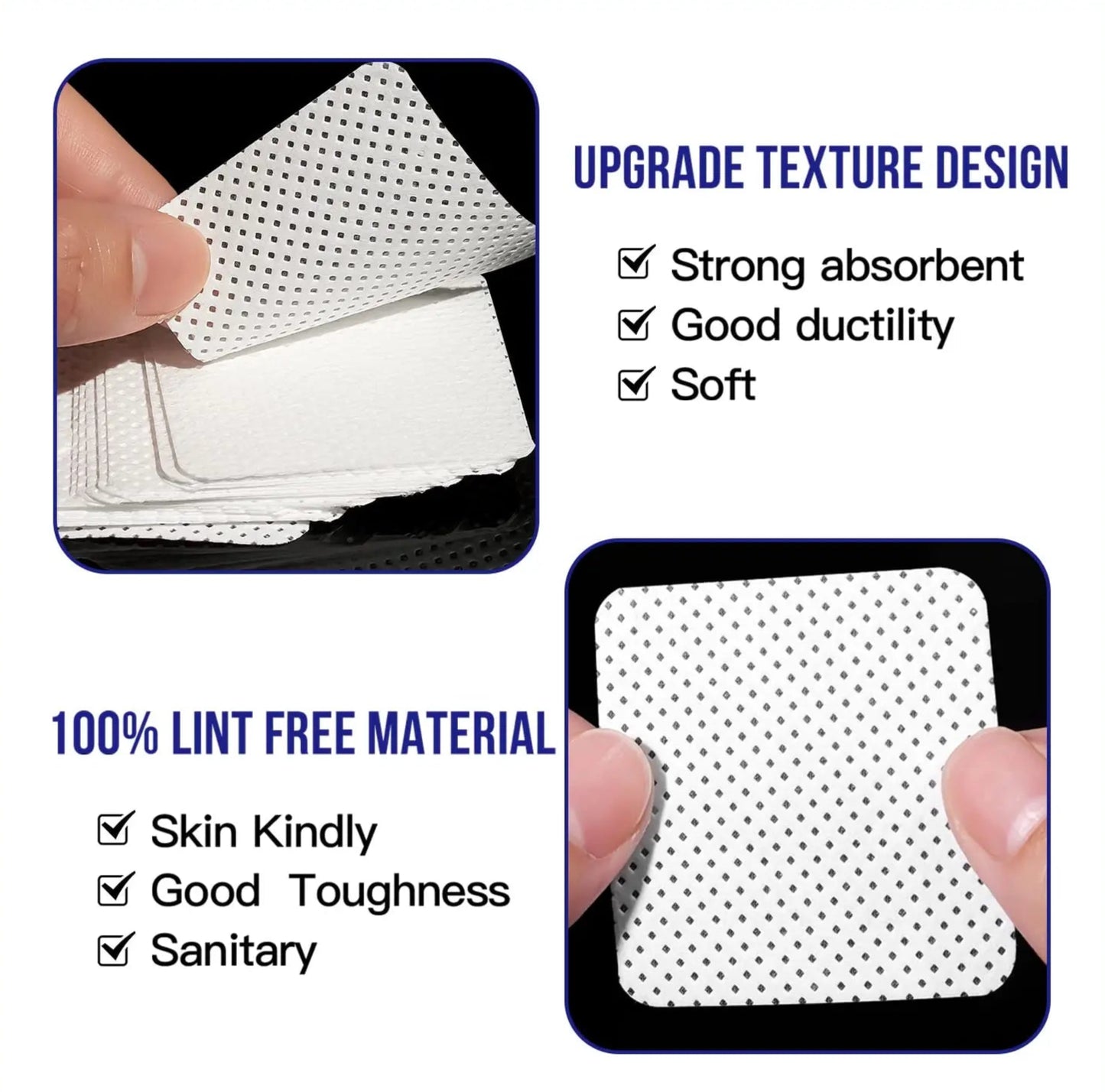 Makartt 500pcs Lint-Free Nail Wipes