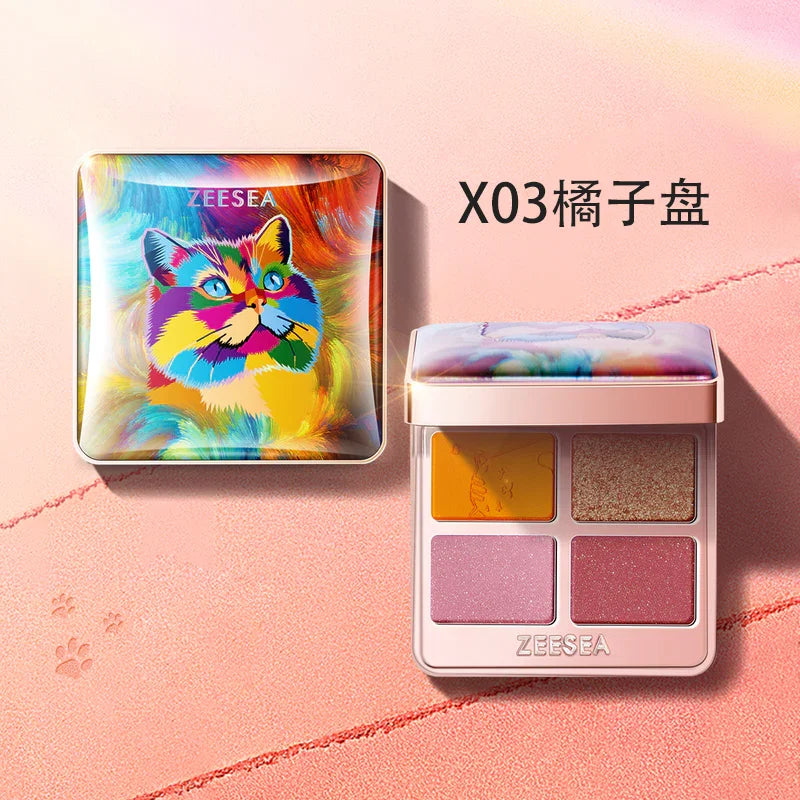 ZEESEA Cat Four Colour Eyeshadow Palette 10g
