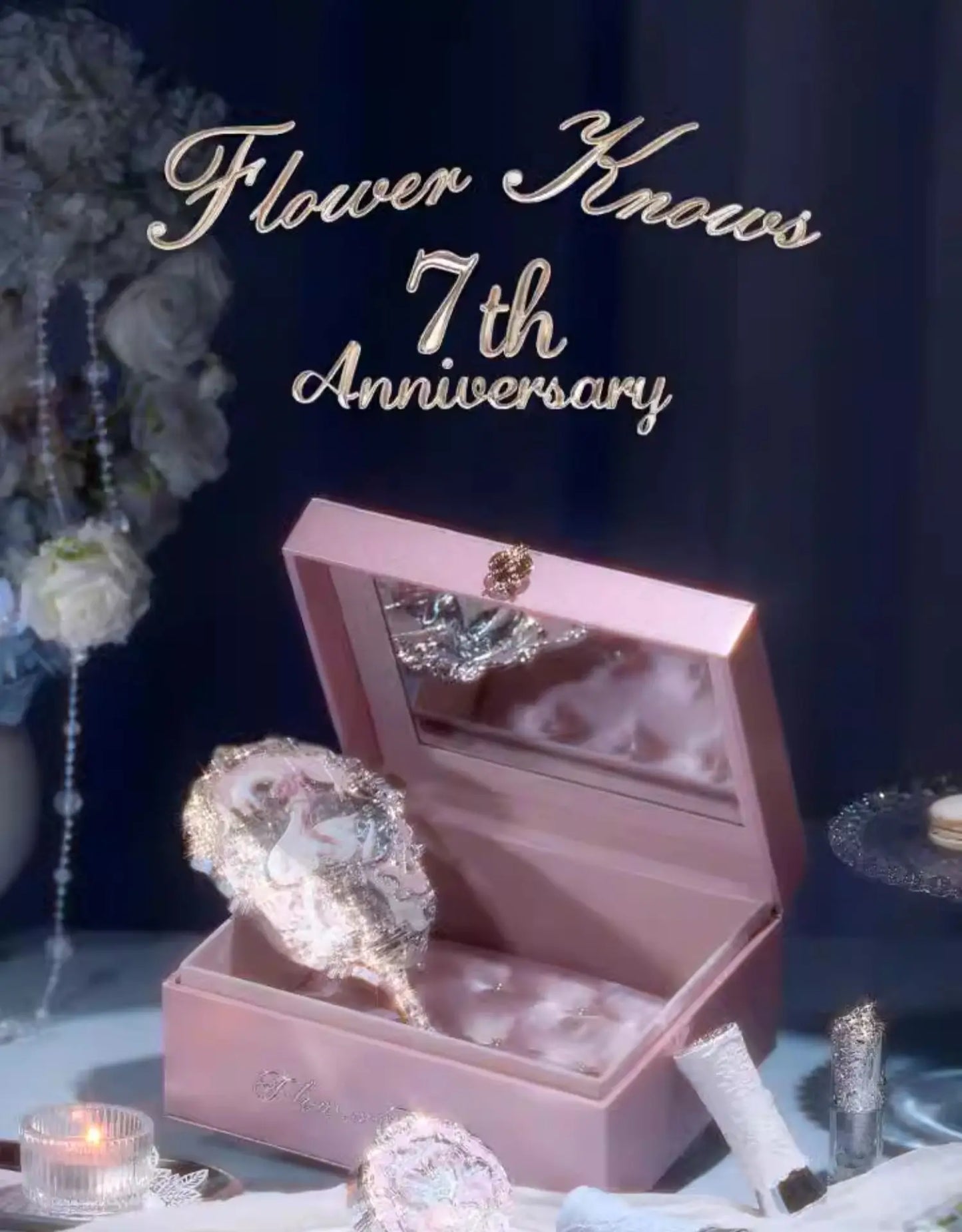 Flower Knows Strawberry Rococo Cosmetics Storage Box (Limited Edition)