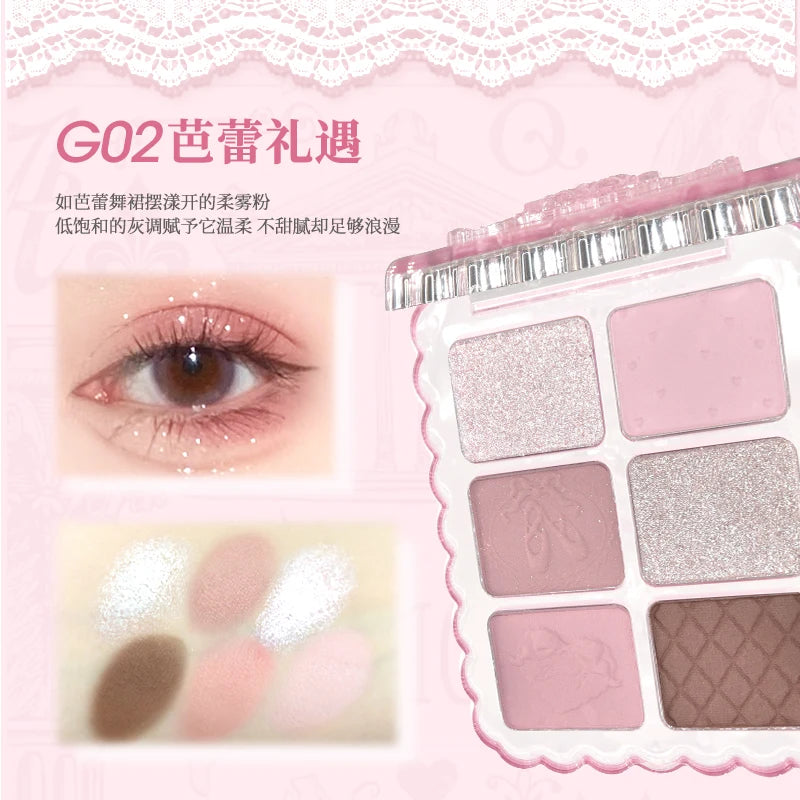 Gogotales Sweet Ballet Soft Mist Eyeshadow Palette 7.8g
