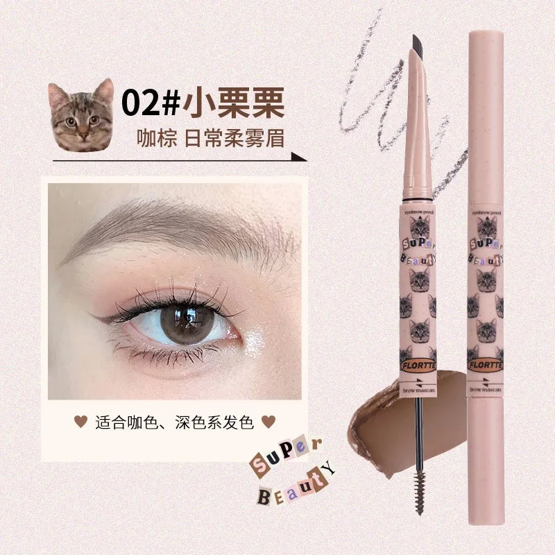 FLORTTE Eyebrow Pencil Brow Mascara 2.8g