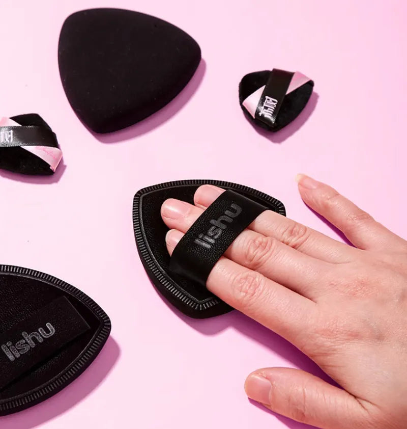Lishu Set 3 Puff Make-up Neri