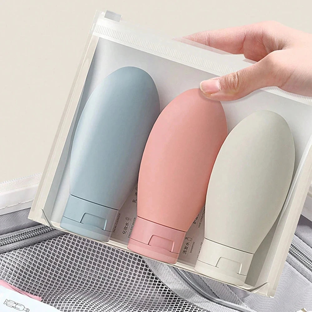 Set 3 Flaconi da Viaggio in Silicone – 60ml
