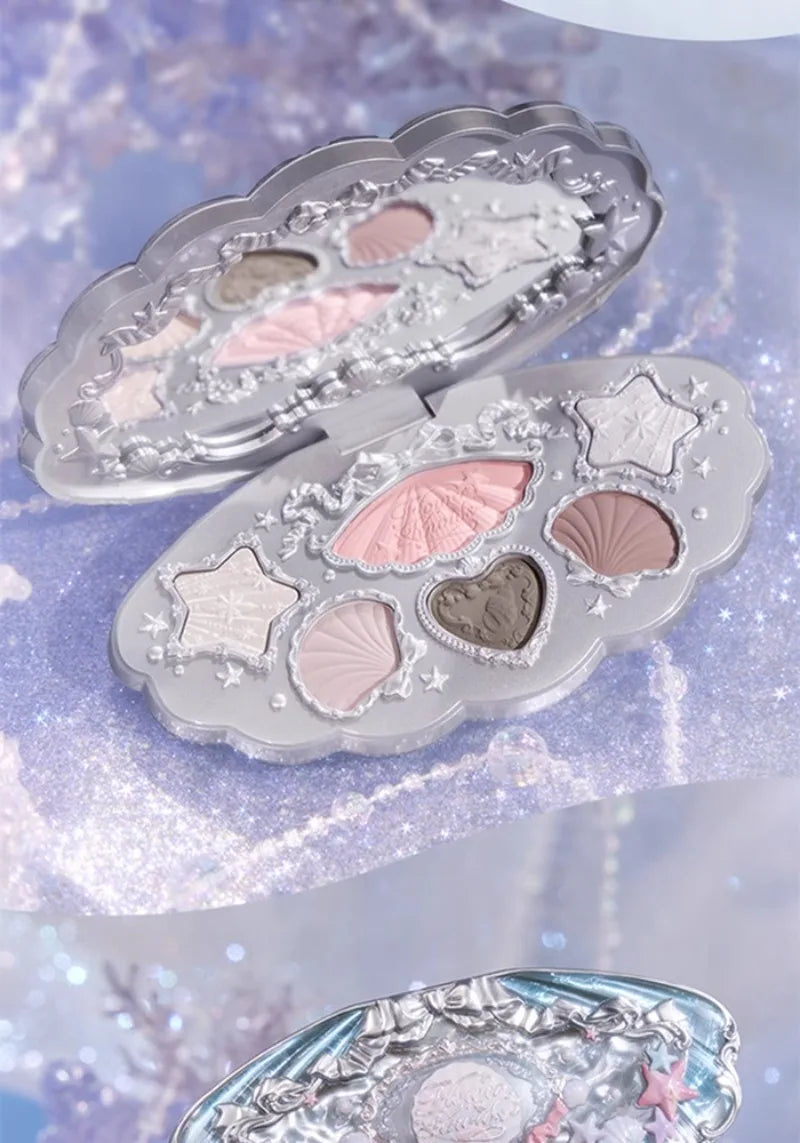 Flower Knows Shell Pearl Six Color Eyeshadow 6.5g