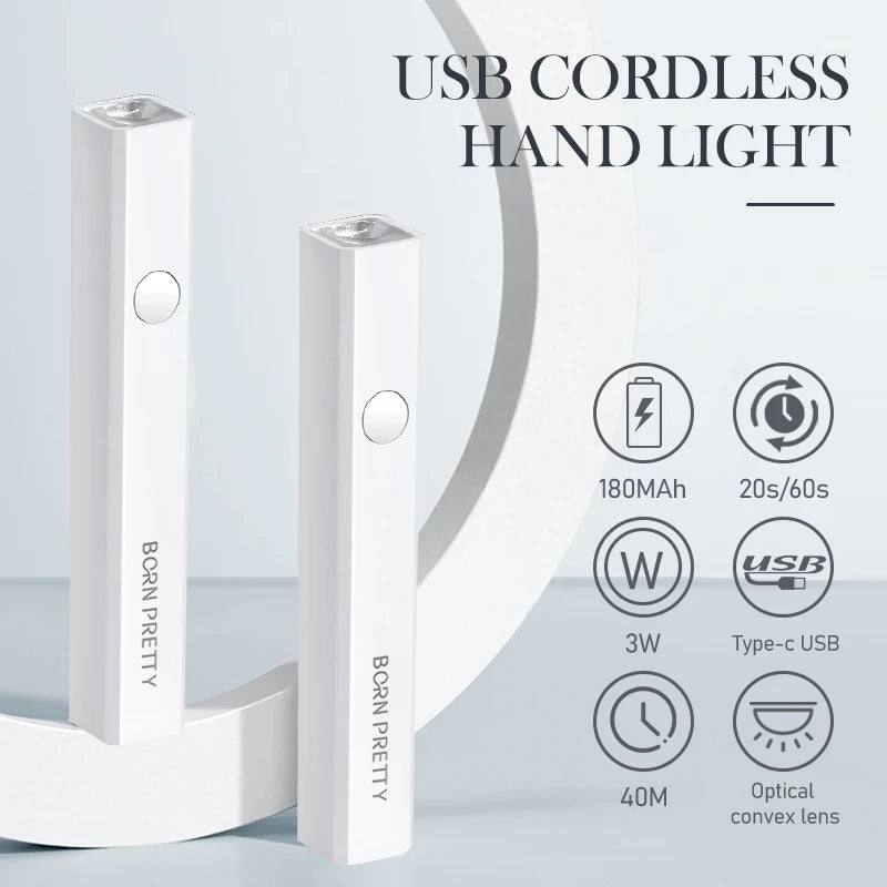 Born Pretty Mini Lampada UV LED Portatile USB