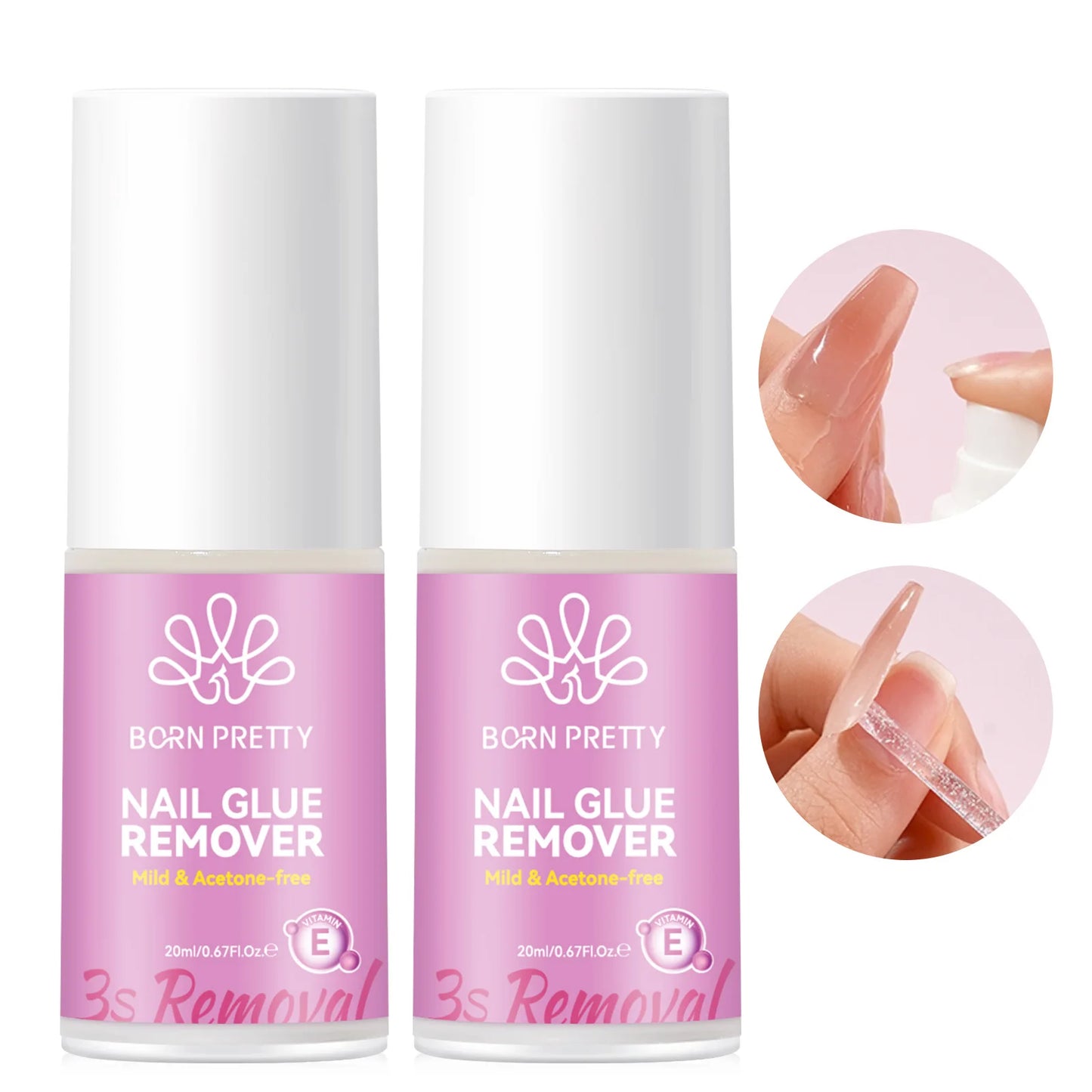 Born Pretty Colla e Remover per Unghie Finte 7ml e 20ml