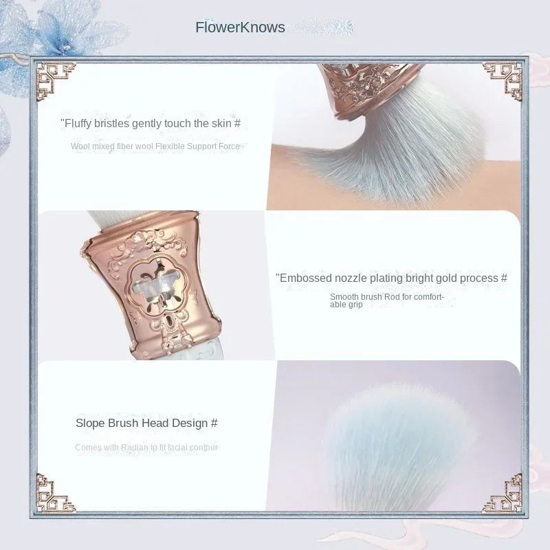Flower Knows Butterfly Cloud Collar – Pennello Angolato per Polveri