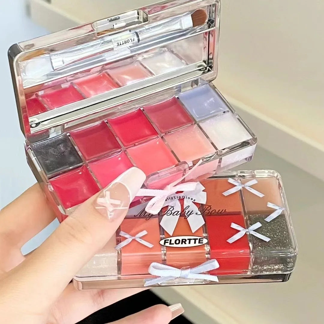 FLORTTE Peng Peng Princess Jelly Lip Gloss Palette 17g