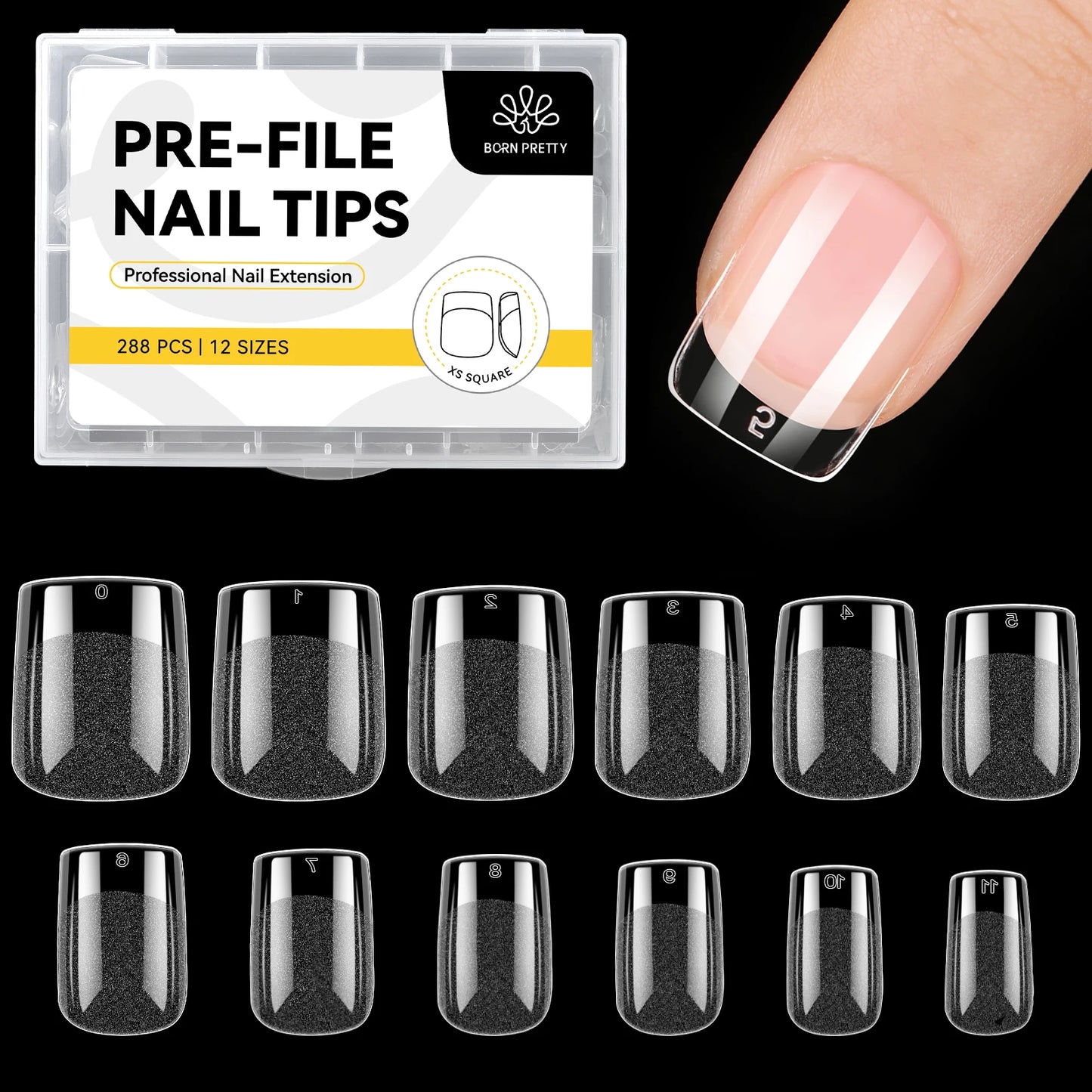 Born Pretty Soft Gel Nail Tips 288pz