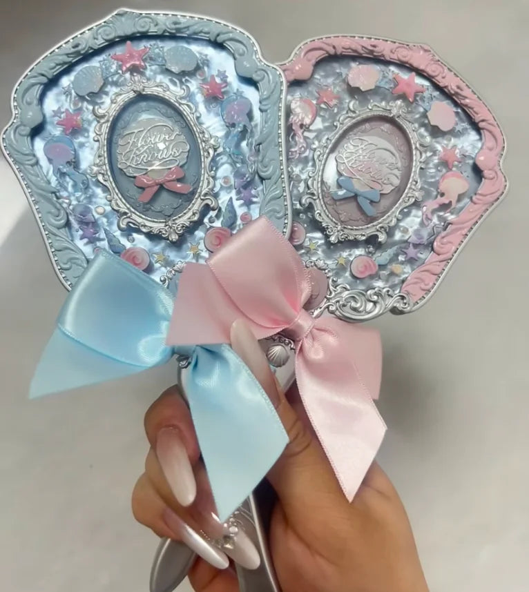 Flower Knows Shell Pearl Collection Handheld Makeup Mirror