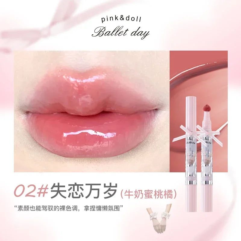 FLORTTE Small Bowknot Series Film-Forming Lip Gloss 1.85g