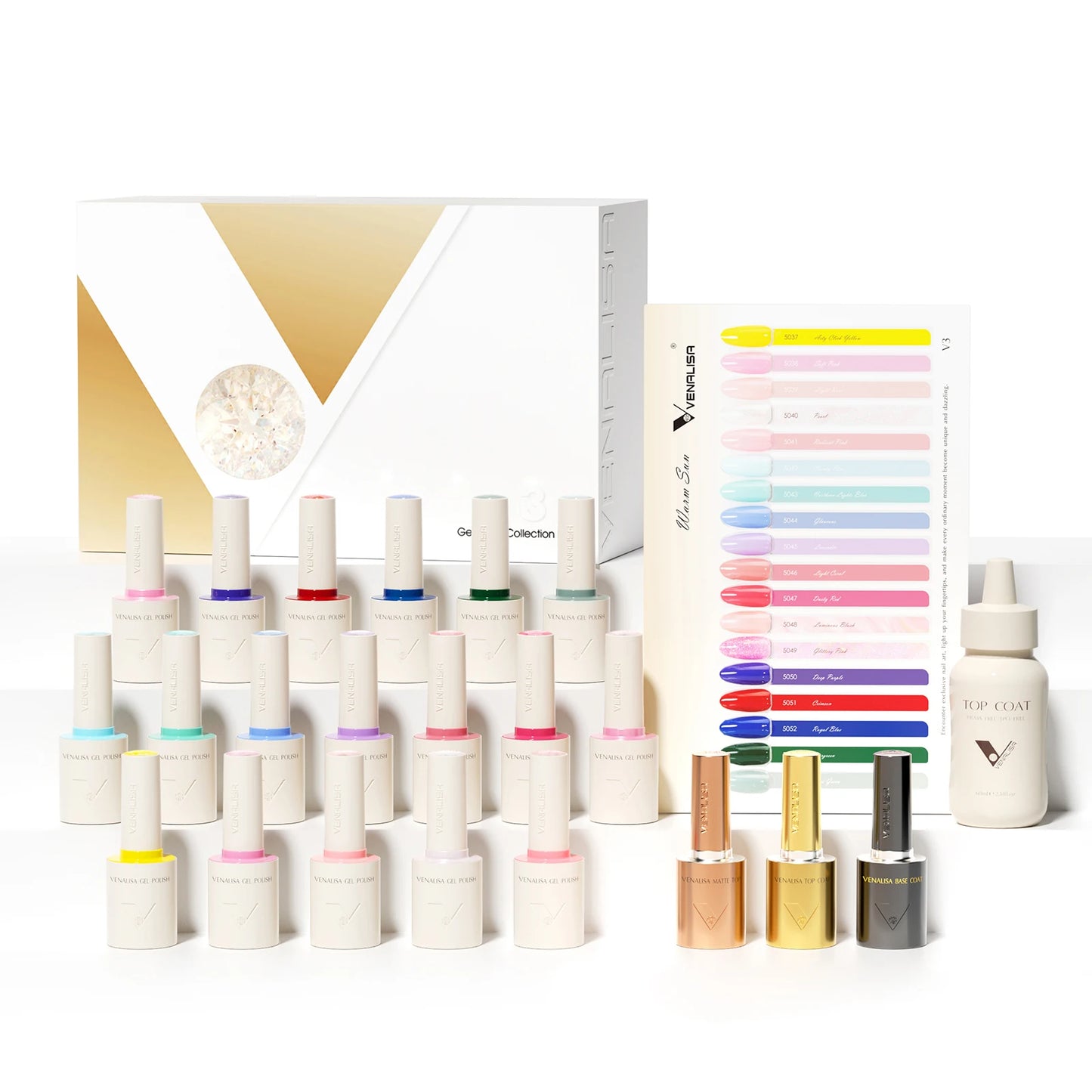 Venalisa VIP Nail Gel Polish Set – 10ml Bottles, Vegan, HEMA/TPO Free