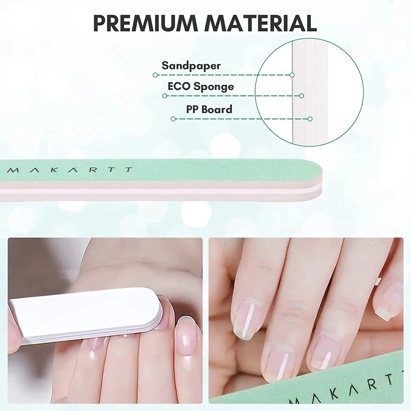 Makartt Fine Nail Buffer Block 10Pz