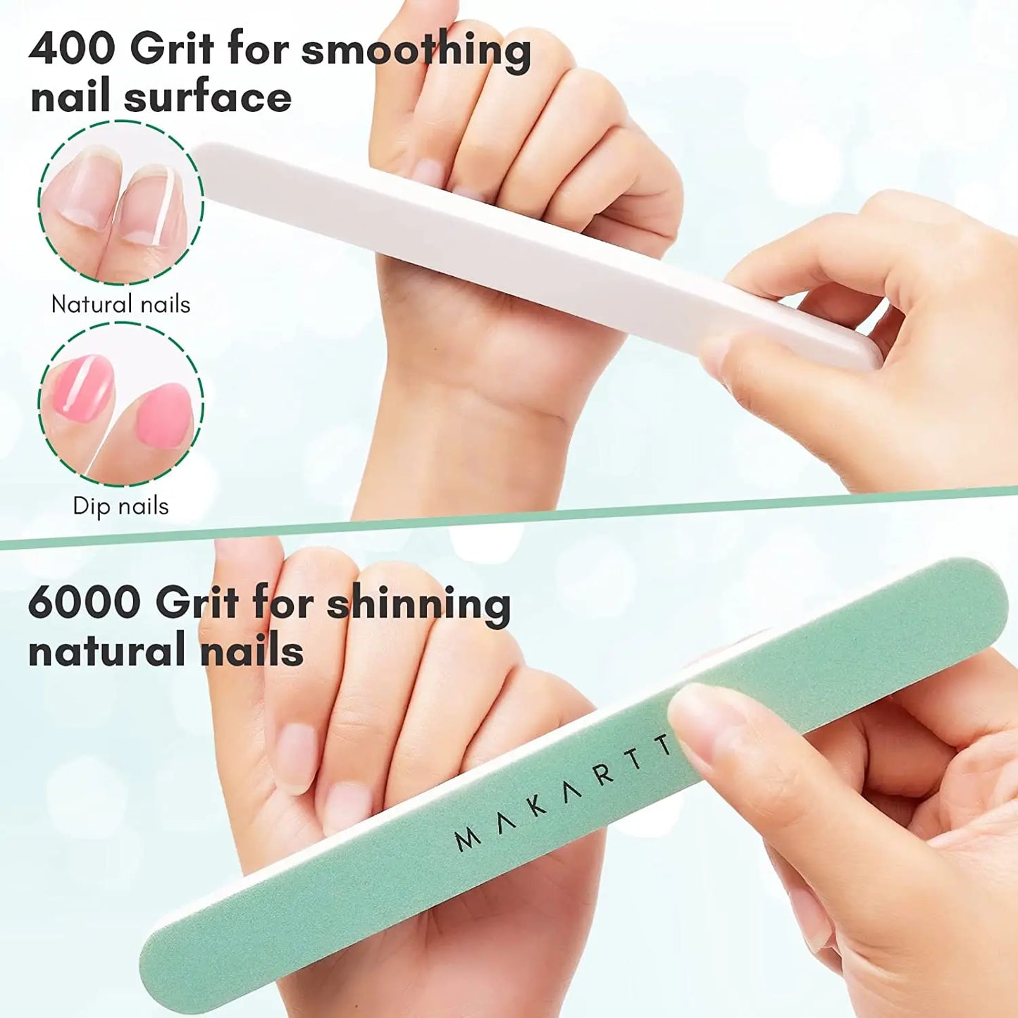Makartt Fine Nail Buffer Block 10Pz