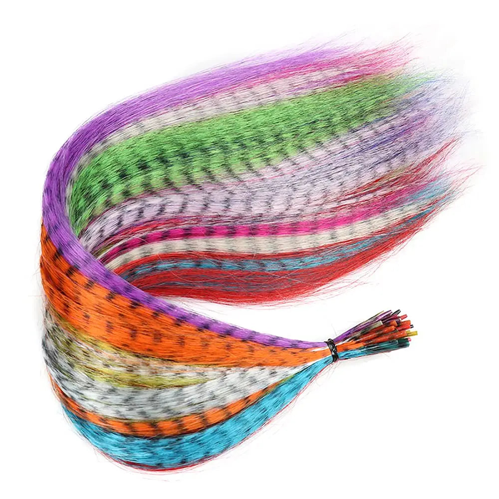 Feather Extension Colorate – Ciocche Effetto Piuma Zebra