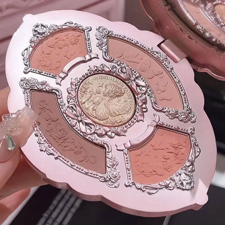 Flower Knows Midsummer Fairytales Embossed Five-Color Makeup Palette 5g