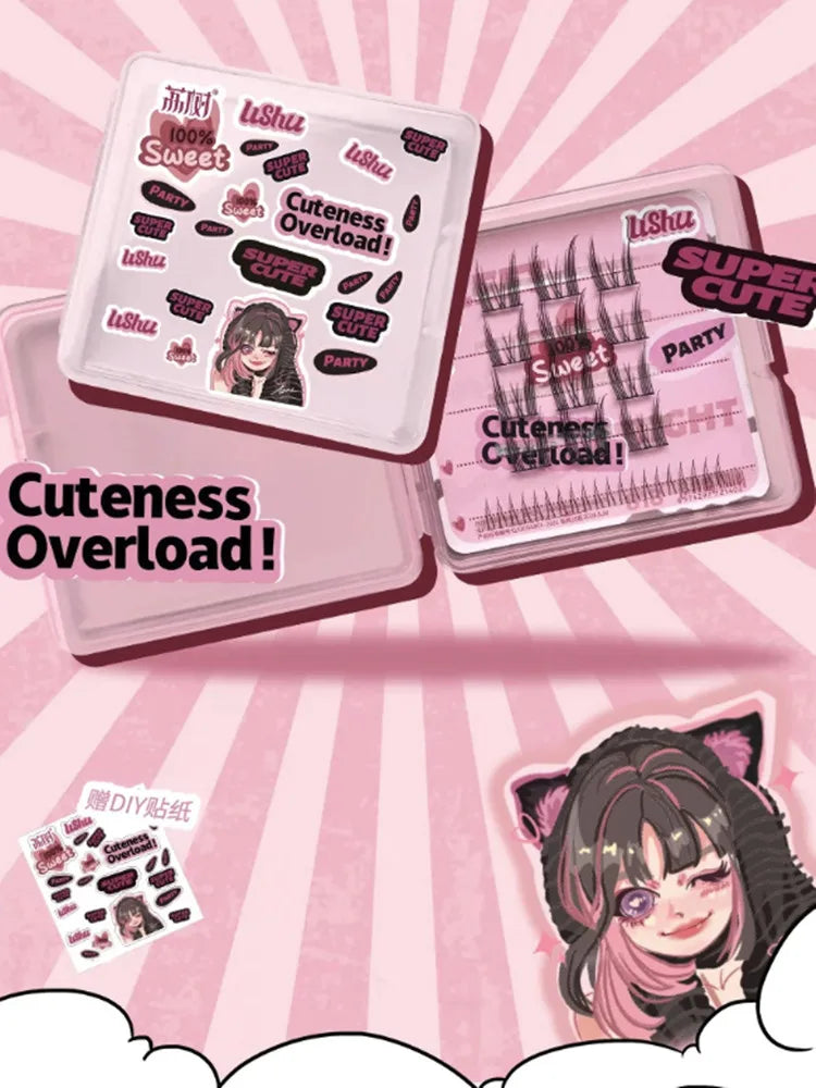 Lishu Set Ciglia Finte Superiori & Inferiori Cuteness Overload