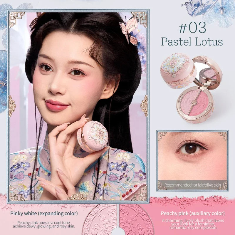 Flower Knows Butterfly Cloud Collar Rouge Box Highlighting & Blush Duo Powder 6g