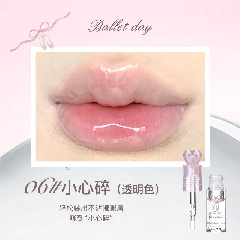 FLORTTE Little Bow Collection – Lipstick & Lip Cream Gift Set
