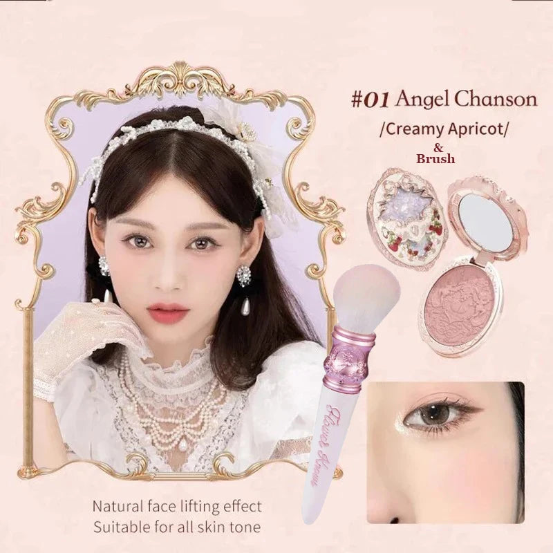 Flower Knows Strawberry Rococo Embossed Blush 5g