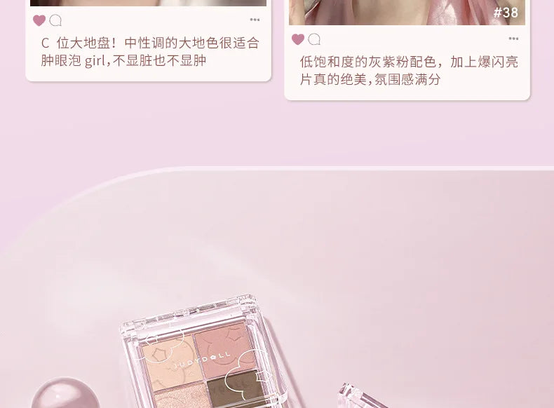 Judydoll Four Colour Eyeshadow – Palette Occhi 4 Toni 5.3g