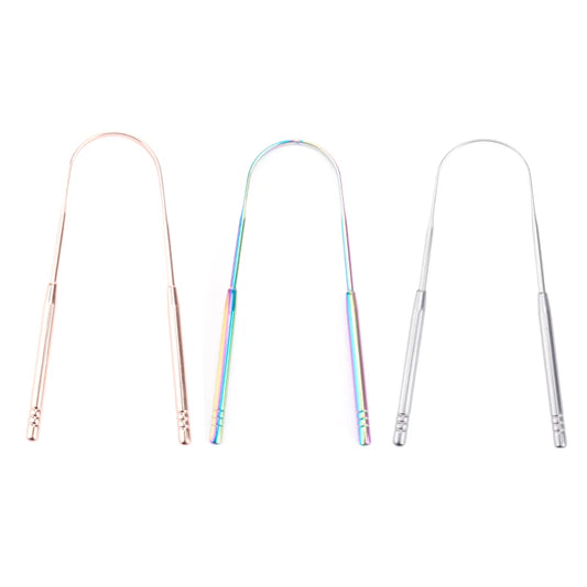 Set 3 Raschietti per Lingua in Acciaio Inox
