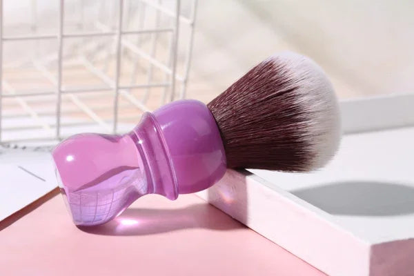 Pennello da Rasatura 24mm – Manico Viola & Nodo Sintetico "Mink"