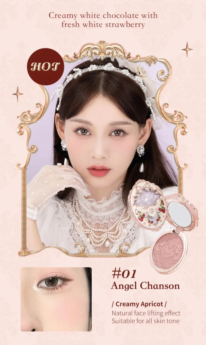 Flower Knows Strawberry Rococo Embossed Blush 5g